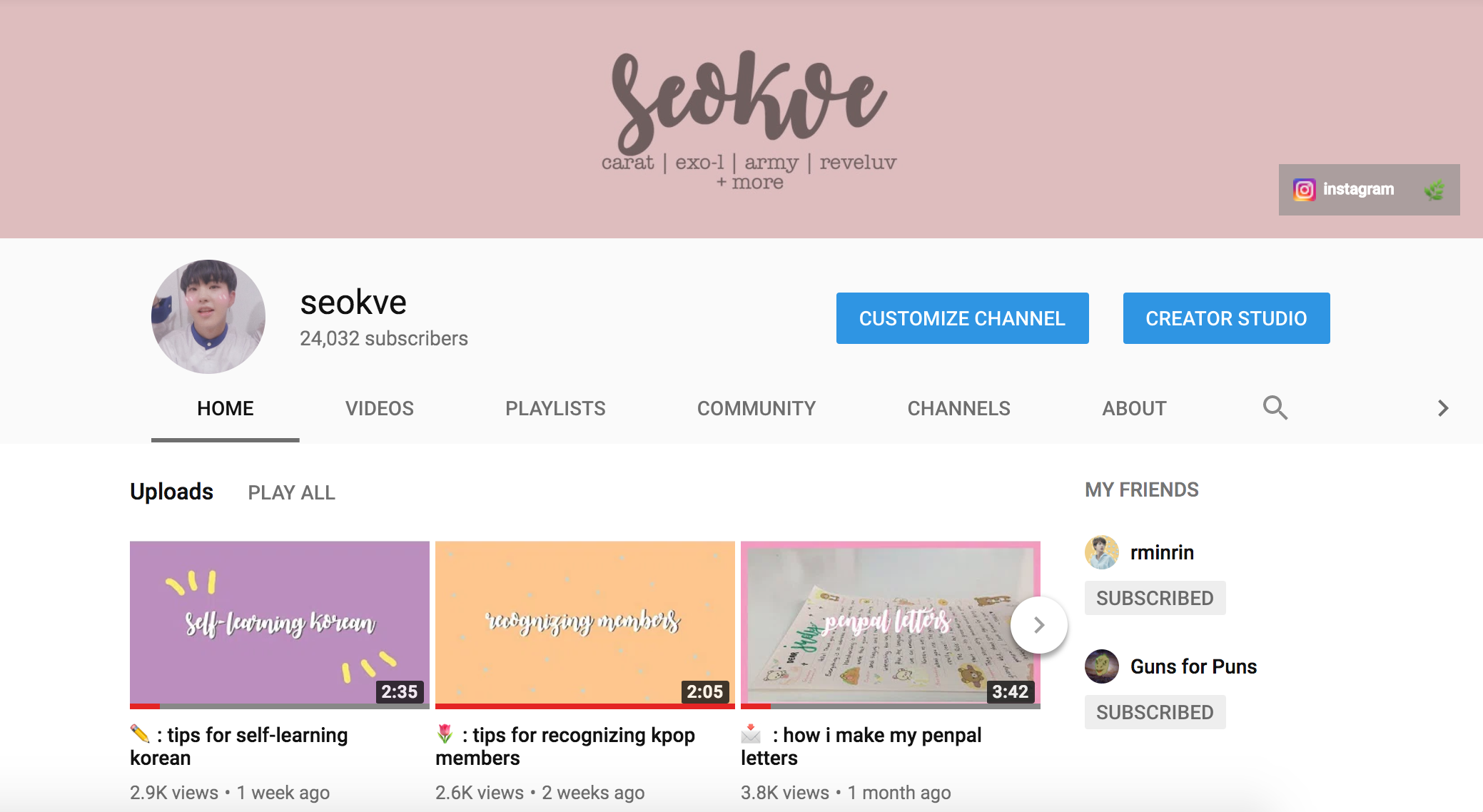 Starting A Kpop  Channel – seokve